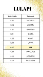 LULAPI L207 See Kadın Parfüm 50 ml –Tatlı Vanilya & Çiçeksi