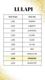 LULAPI L209 HPoison Kadın Parfüm 50 ML– Şekerli-Vanilya