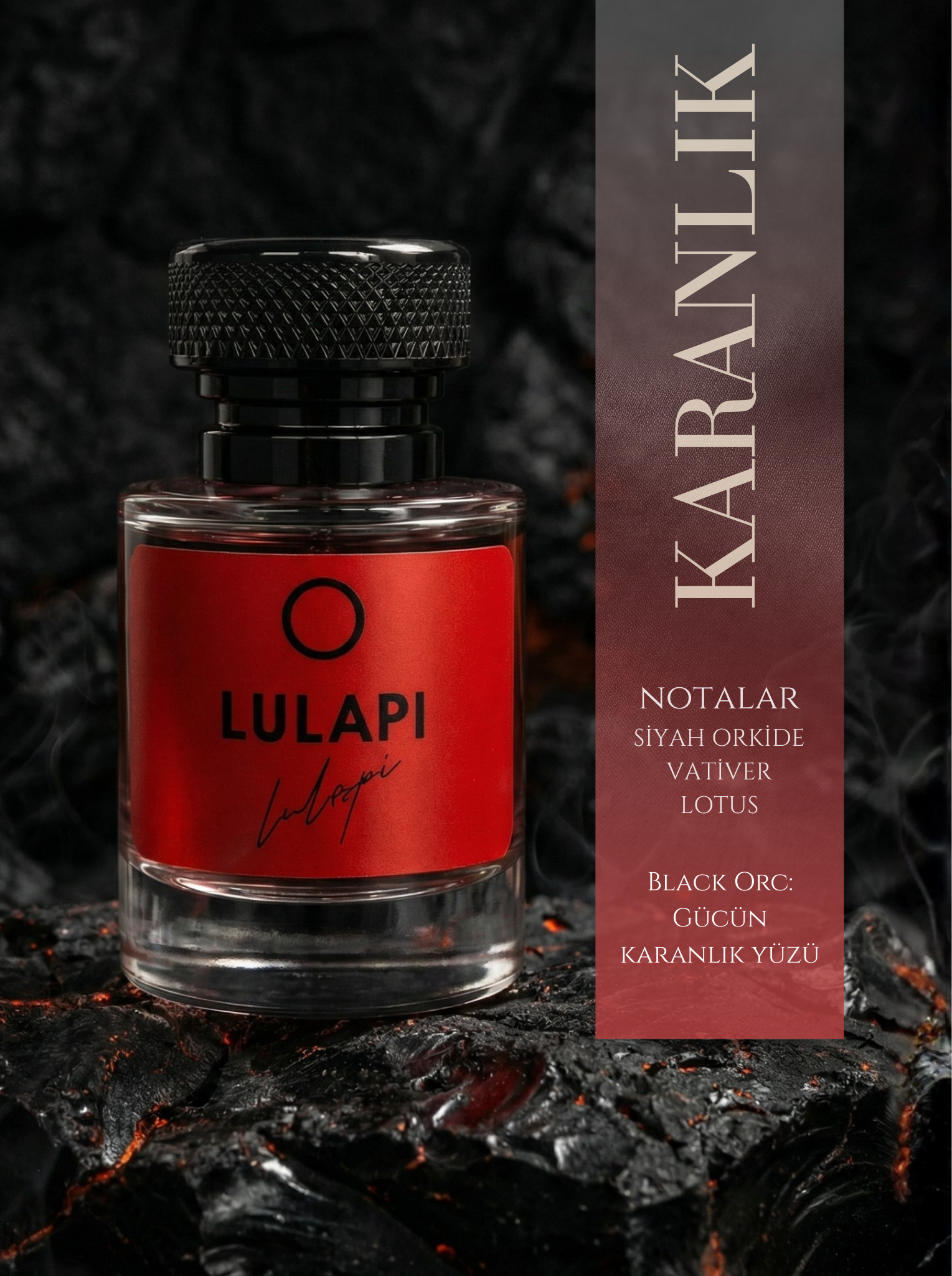 LULAPİ Signature No8 Black Orc Erkek Extrait Parfüm 50 ML