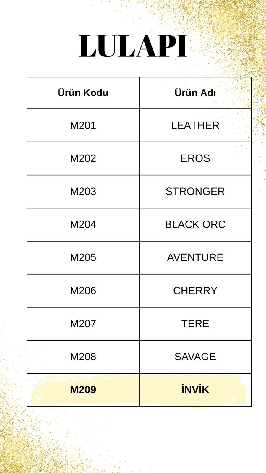 Lulapi M209 Invik Erkek Parfüm 50 ML