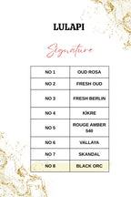 LULAPİ Signature No8 Black Orc Erkek Extrait Parfüm 50 ML