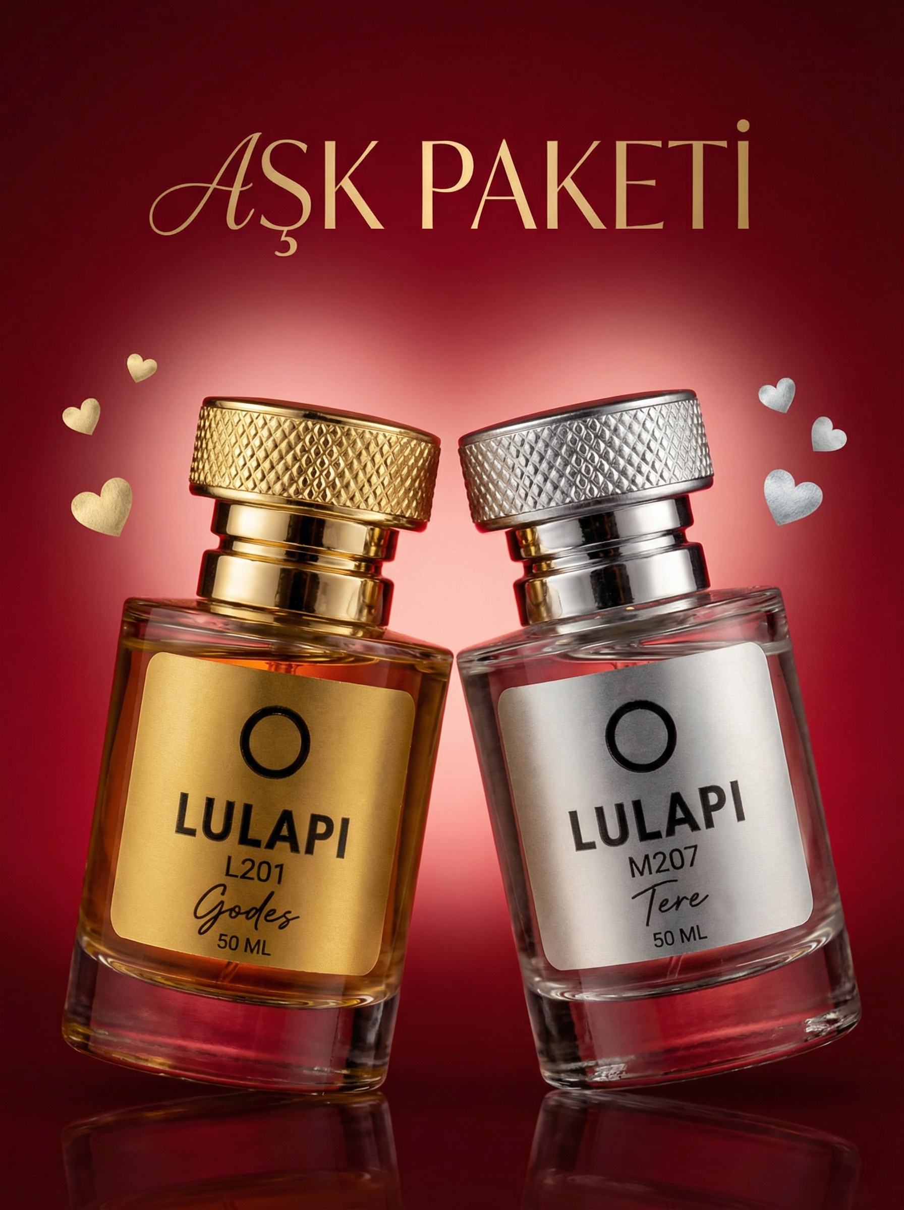 LULAPI Aşk Paketi - L201 Godes & M207 Tere - 2'li Kadın&Erkek Parfüm Seti