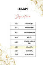 LULAPİ Signature No6 Vallaya Kadın Extrait Parfüm 50 ML